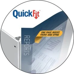 Stride QuickFit 5/8" 3-Ring View Binder, White (87000) -Office Supply Shop sp91747021 sc7