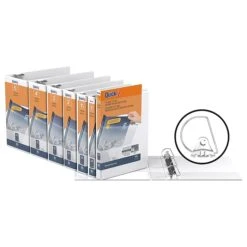 Stride QuickFit 5/8" 3-Ring View Binder, White (87000) -Office Supply Shop sp91747190 sc7