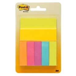 Post-it® Notes And Page Markers, Assorted Sizes/Colors, 50 Sheets/Pad, 7 Pads/Pack (343P-A)