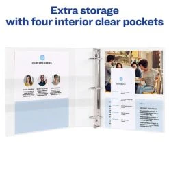 Avery Durable Standard 3" 3-Ring View Binder, White (09701) 4 Avery Durable Standard 3" 3-Ring View Binder, White (09701) -Office Supply Shop sp91972591 sc7