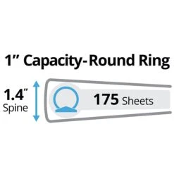 Avery 1" 3-Ring Legal Binder, Black (06400) 2 Avery 1" 3-Ring Legal Binder, Black (06400) -Office Supply Shop sp92173216 sc7