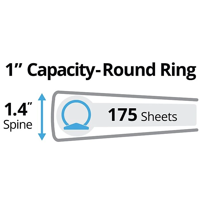 Avery 1" 3-Ring Legal Binder, Black (06400) Avery 1" 3-Ring Legal Binder, Black (06400) -Office Supply Shop sp92173216 sc7