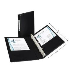 Avery Mini Durable 1" 3-Ring Non-View Binder, Black (27257) -Office Supply Shop sp92173242 sc7
