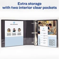 Avery 1" 3-Ring Legal Binder, Black (06400) 3 Avery 1" 3-Ring Legal Binder, Black (06400) -Office Supply Shop sp92173289 sc7