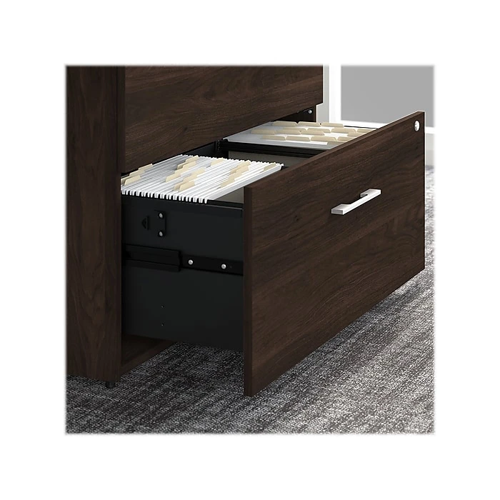 Bush Business Furniture Office 500 2-Drawer Lateral File Cabinet with Hutch, Letter/Legal, Black Walnut, 35.67" (OF5007BWSU) Bush Business Furniture Office 500 2-Drawer Lateral File Cabinet With Hutch, Letter/Legal, Black Walnut, 35.67" (OF5007BWSU) -Office Supply Shop sp92174310 sc7