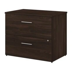 Bush Business Furniture Office 500 2-Drawer Lateral File Cabinet, Letter/Legal, Black Walnut, 35.67" (OFF136BWSU)