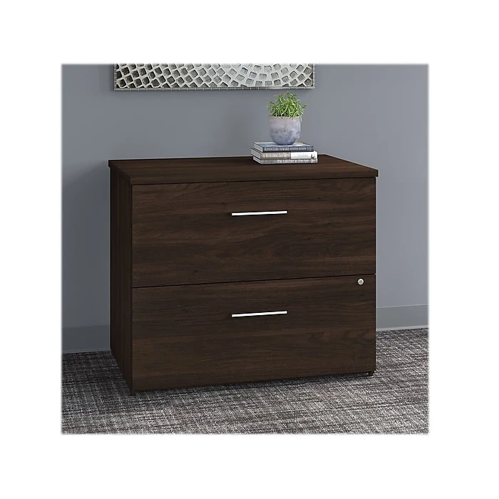 Bush Business Furniture Office 500 2-Drawer Lateral File Cabinet, Letter/Legal, Black Walnut, 35.67" (OFF136BWSU) Bush Business Furniture Office 500 2-Drawer Lateral File Cabinet, Letter/Legal, Black Walnut, 35.67" (OFF136BWSU) -Office Supply Shop sp92290606 sc7