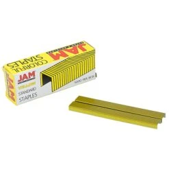 JAM Paper Colorful Staples, 1/4" Leg Length, Yellow, 5000/Box (335YEZ) -Office Supply Shop sp92366673 sc7