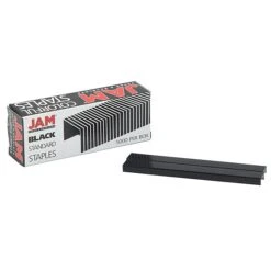 JAM Paper Colorful Staples, 1/4" Leg Length, Black, 5000/Box (335BLZ) -Office Supply Shop sp92366692 sc7