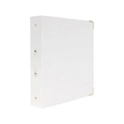 Russell+Hazel Standard 1.5" 3-Ring Non-View Binder, White (36917)