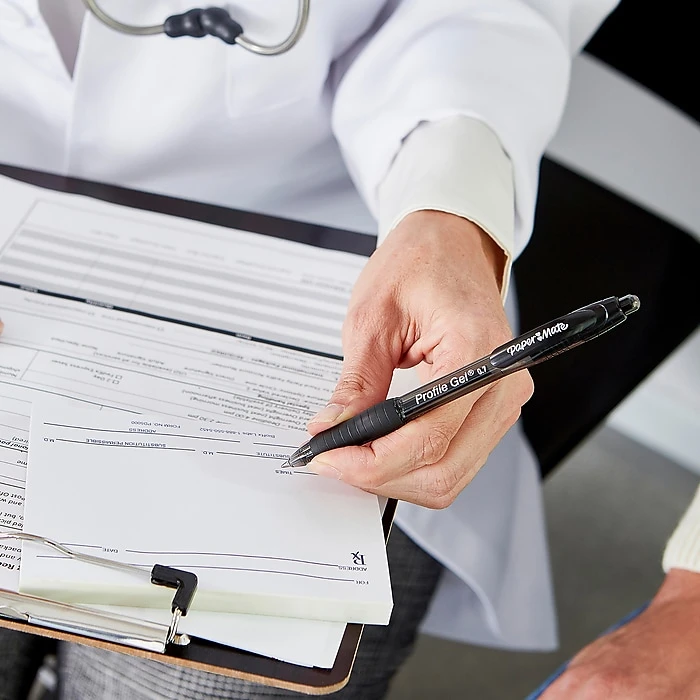 Paper Mate Profile Retractable Gel Pen, Bold Point, Black Ink, Dozen (2095465) Paper Mate Profile Retractable Gel Pen, Bold Point, Black Ink, Dozen (2095465) -Office Supply Shop sp93779943 sc7 1