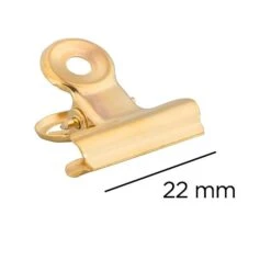 JAM Paper Bulldog Clip, Gold, 25/Pack (373933553B) -Office Supply Shop sp97151192 sc7